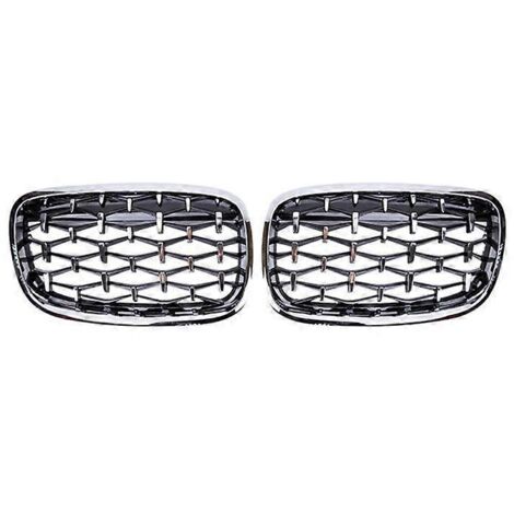 Calandre centrale avant argentée pour BMW X5 E70 / X6 E71 (2008-2013)