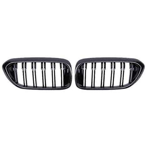 Calandre de pare-chocs avant de voiture de course à double grille en forme de haricot pour BMW--