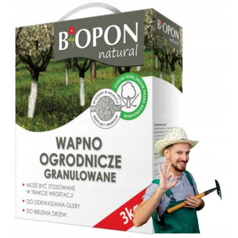 Calce granulata da giardino 3 kg Efficace deacidificazione e protezione degli alberi