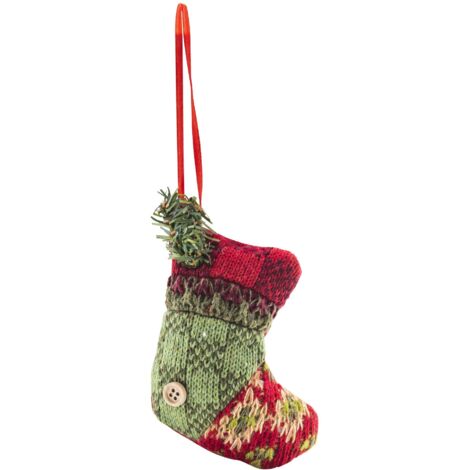 Calcetín de Navidad para colgar  8 x 10 cm