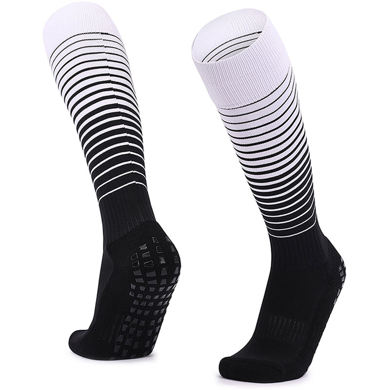 

Calcetines antideslizantes del f¨²tbol, calcetines del f¨²tbol de las mujeres de los hombres, calcetines atl¨¦ticos,Blanco y negro