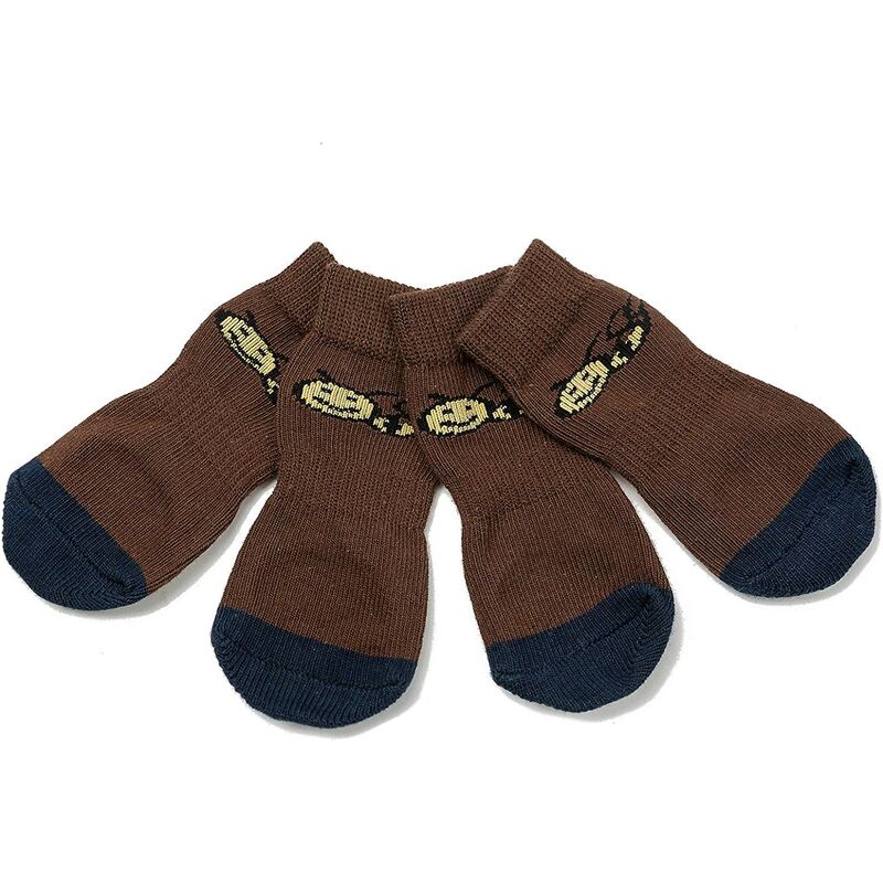 

Calcetines antideslizantes para perros y gatos - Protege las patas del animal y los pisos interiores, con almohadillas de goma, aptas para perros y