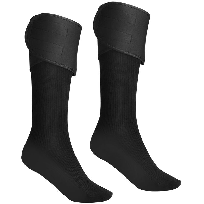 

Calcetines de algodon calentados con bateria de carga electrica, calcetines termicos de invierno para pies, calcetines para ciclismo, esqui,