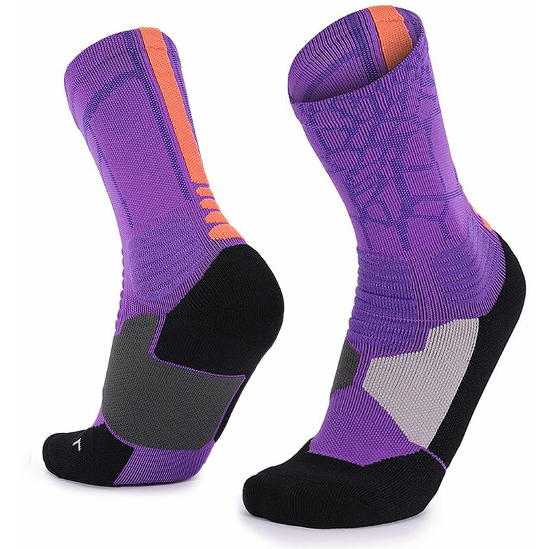 

Calcetines de baloncesto, calcetines de f¨²tbol transpirables para hombres y mujeres, calcetines deportivos,P¨²rpura
