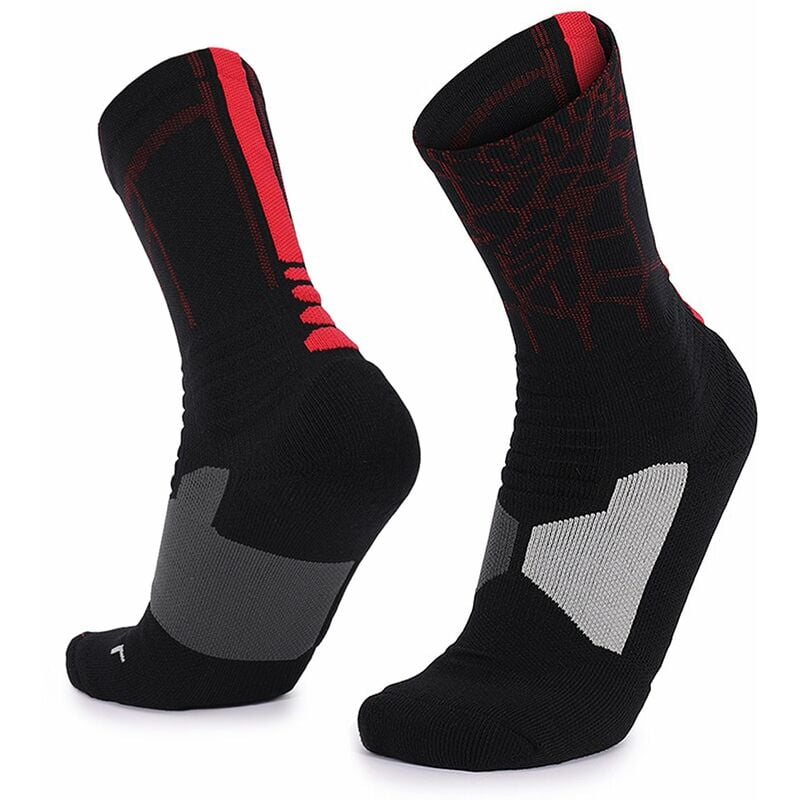 

Calcetines de baloncesto, calcetines de f¨²tbol transpirables para hombres y mujeres, calcetines deportivos,Negro