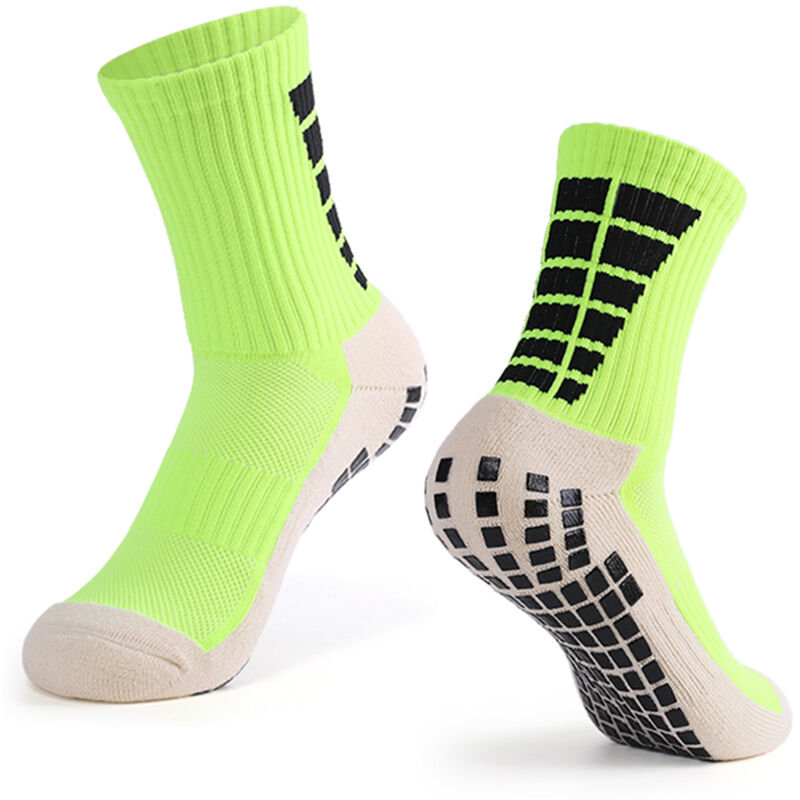 

A1103 Calcetines de futbol antideslizantes de tubo medio,Verde