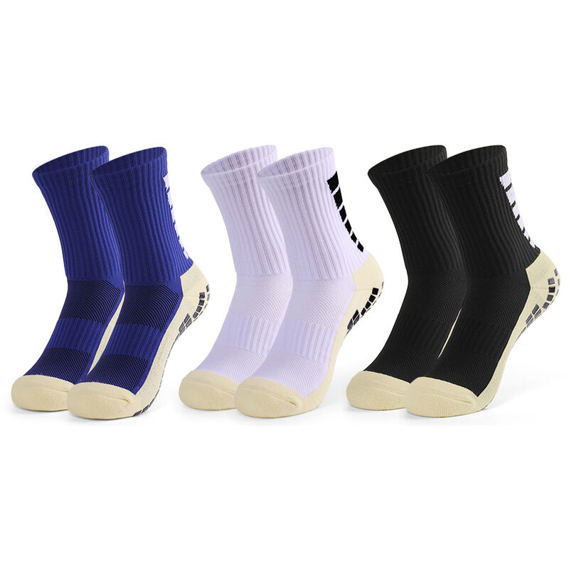 

Calcetines de futbol antideslizantes para hombre Calcetines deportivos para baloncesto Futbol Voleibol Correr Trekking Senderismo,Blanco y negro y