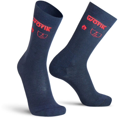 Calcetines de trabajo medianos Worik Anti-flame Pro - 47/50 - Bleu