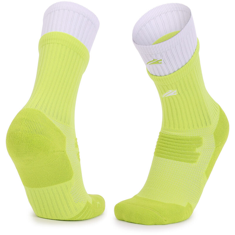 

Calcetines deportivos unisex con puno acanalado doble que absorben la humedad Calcetines acolchados transpirables Ciclismo Correr Medias