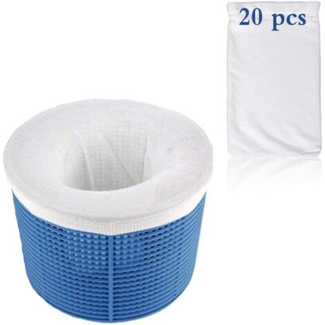 Calcetines para skimmer Crediri, prefiltro para skimmer, prefiltro para piscina, calcetines para skimmer, calcetines para skimmer de piscina, skimmer de piscina (paquete de 20)