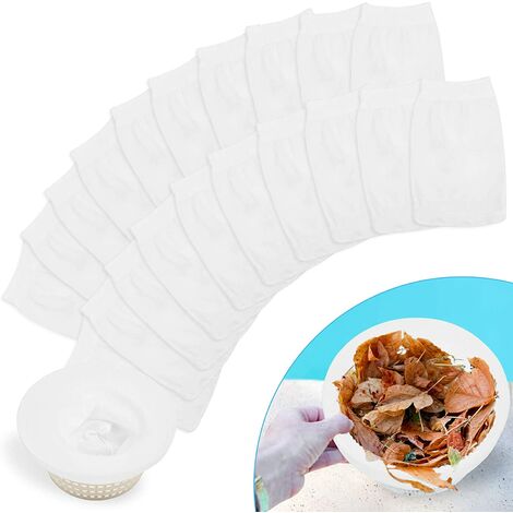 Calcetines para skimmer de piscina, calcetines para skimmer, calcetines para skimmer de piscina, filtro elástico duradero, atrapar hojas, piscina y proteger la limpieza de la piscina (20 piezas)