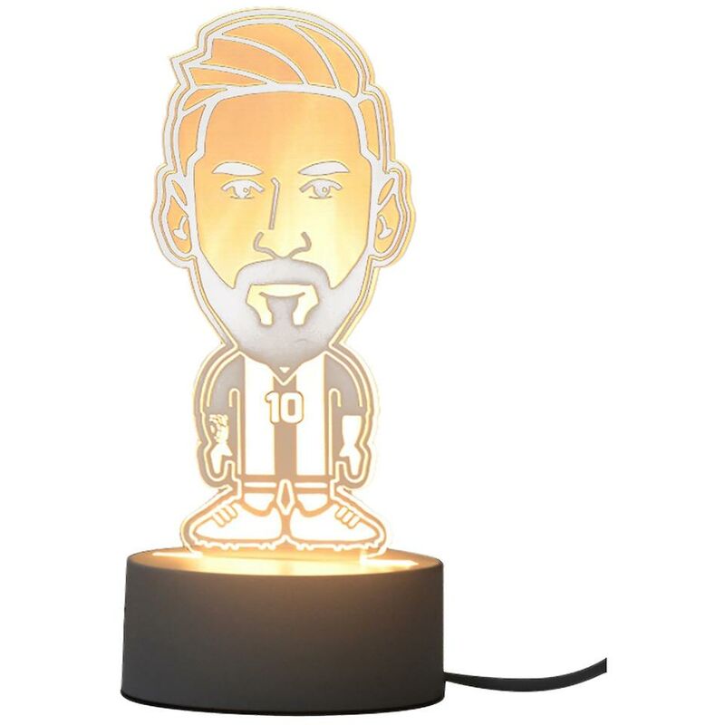 Calcio Messi Ornamento Modello Luce Notturna