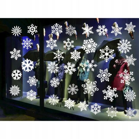 CALCOMAN脥AS NAVIDE脩AS COPOS DE NIEVE (140) GABA