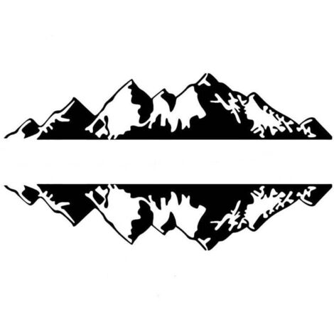 Calcomanía de capó de montaña KZQ, calcomanía para auto, calcomanía de vinilo gráfica, calcomanía decorativa para carrocería, puerta lateral, maletero, vehículo, RV, todoterreno, SUV, derecha