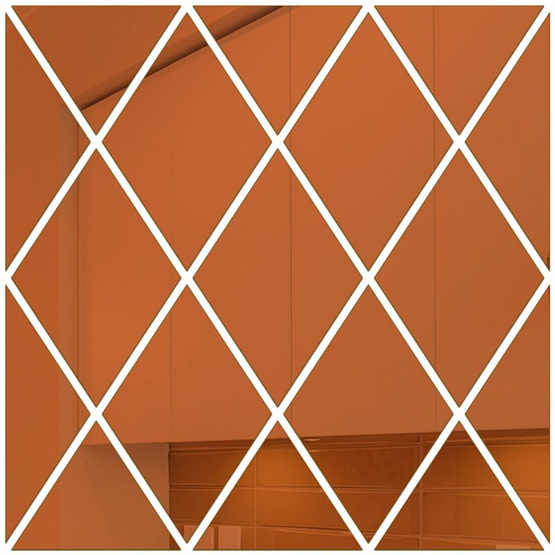 

Calcomanias de pared, etiqueta de la pared con diseno reflectante de espejo de diamante