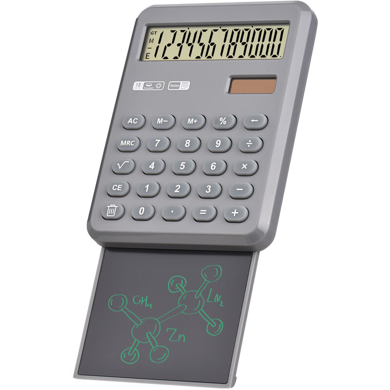 

Calculadora Calculadoras de escritorio con tableta de escritura LCD Pantalla de 12 digitos Pantalla LCD de 4 pulgadas con boton de borrado de lapiz