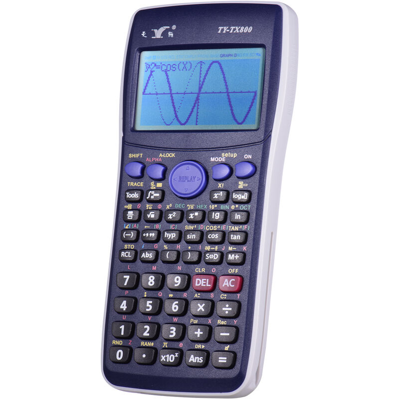 

Calculadora Calculadora grafica cientifica Calculadora multifuncional Pantalla LCD grande Contraste / brillo ajustable con cubierta protectora