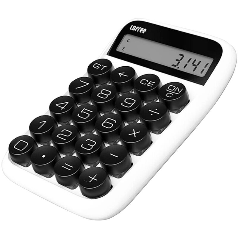 

Lofree - Calculadora de bolsillo mecanico de multiples funciones de calculadora cientifica Lcd Digital de la bateria incluidas No Aaa Blanca