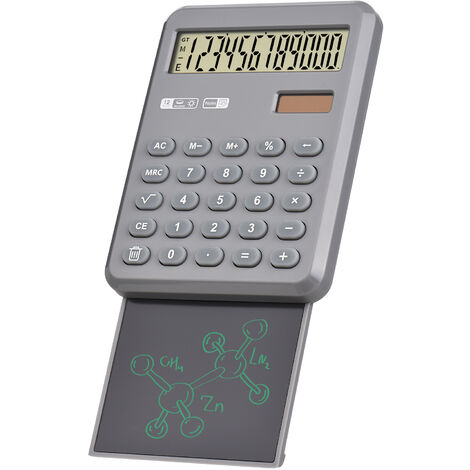 Noir NEWYES Calculatrice Standard avec Tablette dEcriture LCD 6,5 pouces 