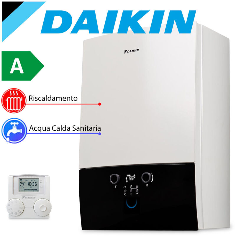 Daikin - Caldaia a condensazione murale 35 kW ultracompatta - Modello Base + Termostato