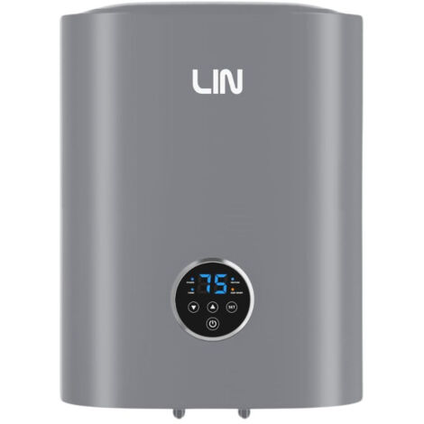 Caldaia Elettrica per Acqua Calda di Piccole Dimensioni LIN LIFVD1 30 Litri con Display Digitale Grigia