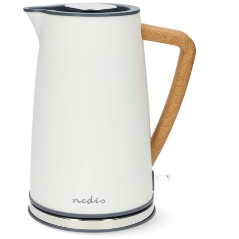 Caldera de agua  1,7 litros  Suave al tacto  Blanco  Giratorio 360 grados  Elemento calefactor oculto  Control Strix®  Función de ebullición baja