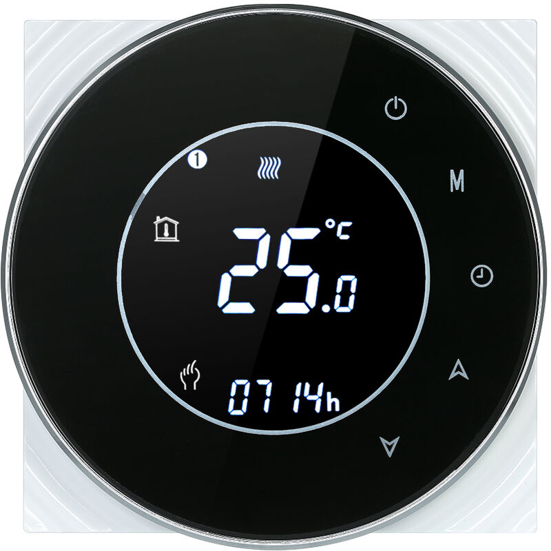 

Caldera de gas de calefaccion programable termostato de contacto seco la temperatura del LCD con luz de fondo controlador de pantalla tactil Control