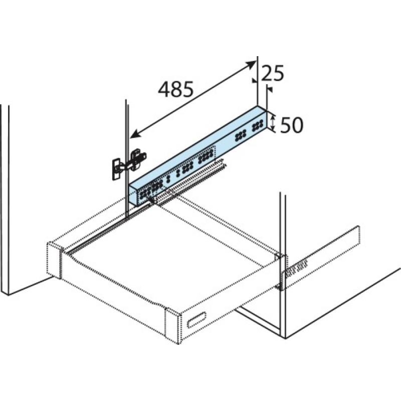 Baguette de distance Hettich