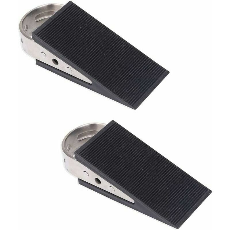 Trimec - Cale de porte, cales d'arrêt de porte 2PCS, cale de porte en caoutchouc inférieure, brouilleur de porte antidérapante, butée de cale de