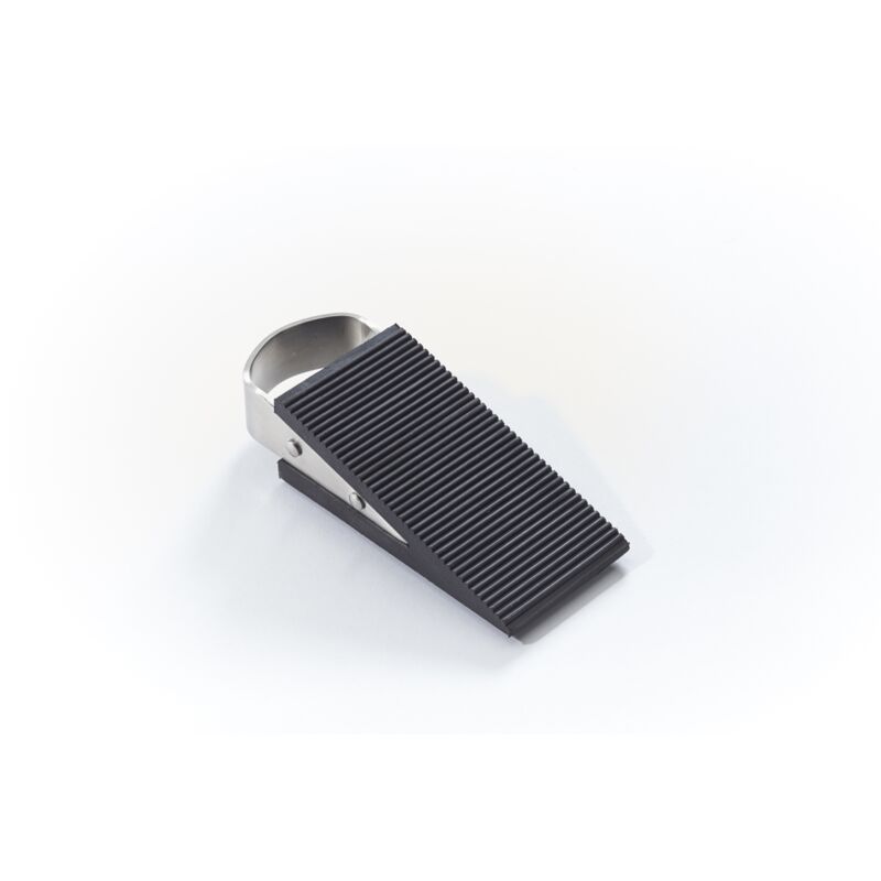 Cale de porte en caoutchouc avec poignée de préhension