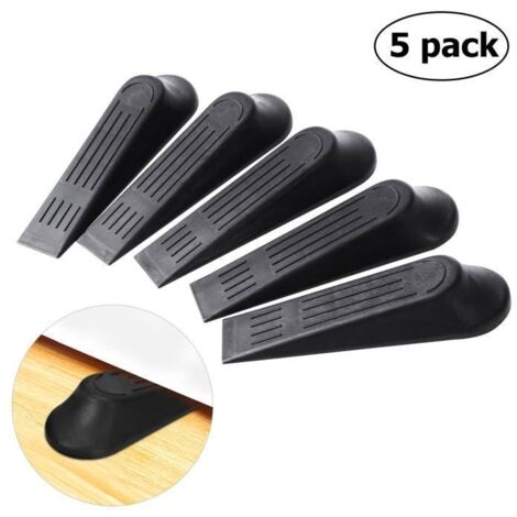 Cale de Porte - Non spécifié - 5pcs - Bois - Noir - Demi-cercle