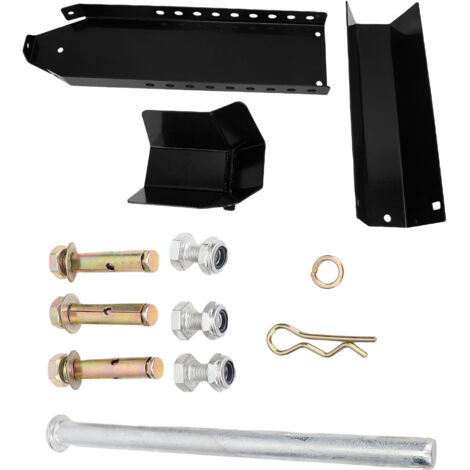 Cale de roue de moto antidérapante, capacité de charge de 3 000 lb, support de pneu avant de remorque robuste noir pour roues de 8 à 24 pouces, Crusier Sports Dirt Bikes