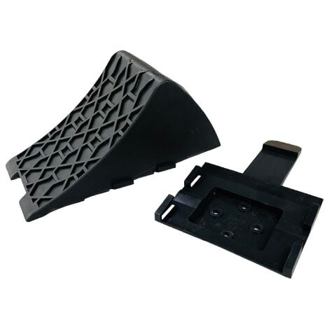 Cale de Roues en Plastique avec Bride de Cale - Dimensions 250 x 90 mm