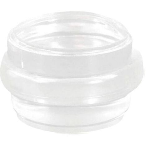 Cale ou butée de sol adhésive circulaire, transparente et décorative, bande en caoutchouc antidérapante, pour portes de passage, protège murs et meubles des coups - Ø42 x 25 mm