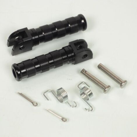 Cale pied rond noir aluminium TNT universel pour moto deux roues