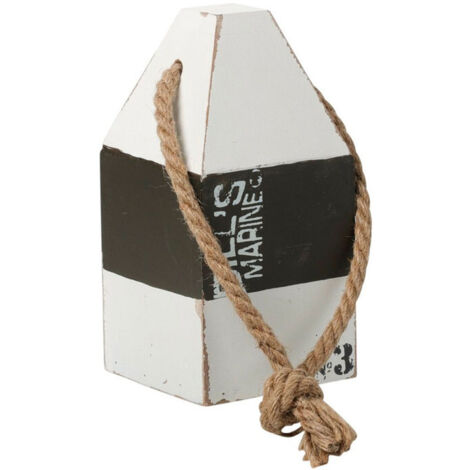 Cale-porte bois et corde 9x9x18cm