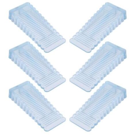 Cale Porte Caoutchouc Souple - Transparent - Demi-cercle - Réglable en Hauteur - Anti-dérapant et Anti-rayures