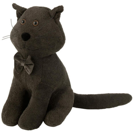 Cale-Porte Chat "Nœud Papillon" 36cm Gris Foncé
