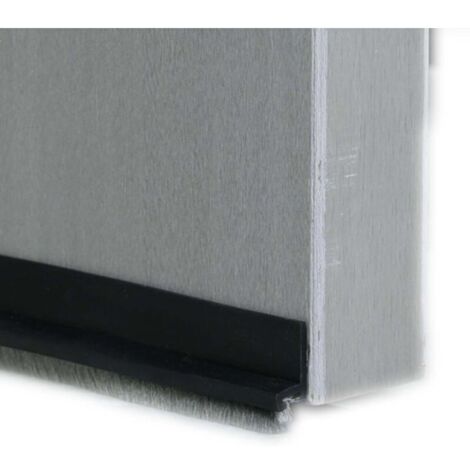 Cale-porte de qualité supérieure pour bas de porte, lot de 1, 5 cm de large x 99 cm de long (noir)