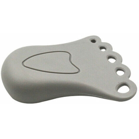 Cale-porte décoratif mignon petit coin de butée de pied en caoutchouc, (paquet de 2) - gris