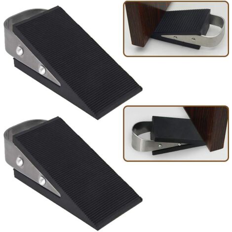 Cale Porte, Pack 2 Cale de Porte Caoutchouc Mise A Niveau Arret de Porte, pour Les Carrelages, Les Tapis