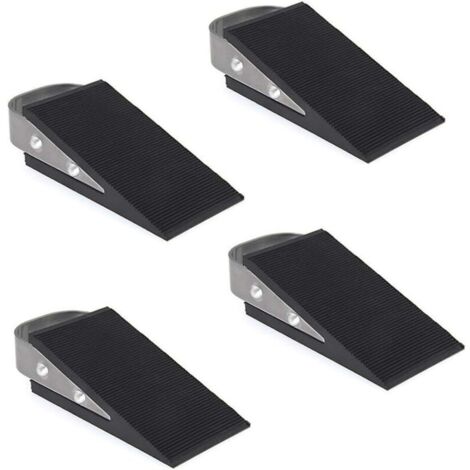 Cale Porte, Pack 4 Cale de Porte Caoutchouc Mise A Niveau Arret de Porte, pour Les Carrelages, Les Tapis