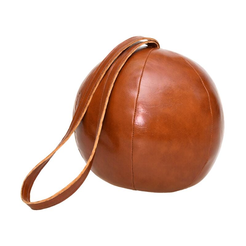 Cale-porte rond - Cuir - d 16,3 cm x h 14,8 cm - Livraison gratuite