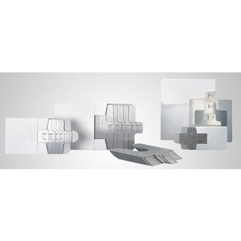 Cale prédécoupée  en acier inoxydable, 200mm x 200mm x 0.1mm Gris ( Prix pour 1 )