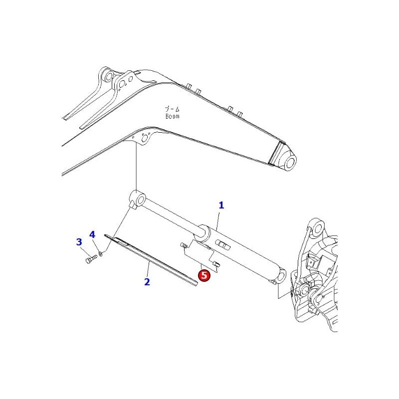 Cale teflon protection verin de fleche Komatsu Komatsu 20M-62-73310