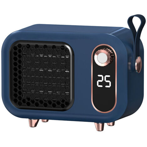 Calefacción auxiliar económica, calefactor eléctrico, 1000 W, color azul