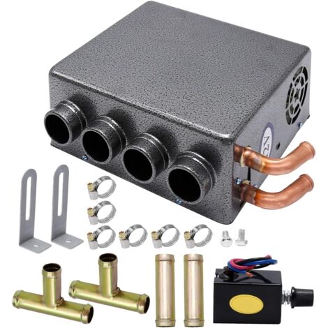 Calefacción auxiliar universal para coche de 12 V, compacta y de 4 puertos, para climatizar y descongelar en invierno
