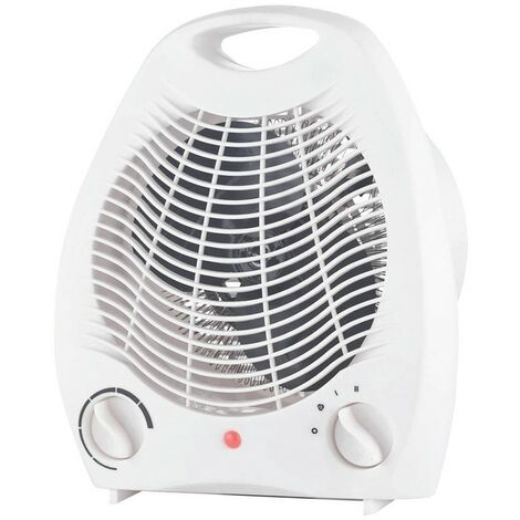 Calefactor 2000W  Termoventilador  Calefactor bajo consumo  Estufa eléctrica pequeña  Calefactor eléctrico calienta rápido Blanco  Blanco