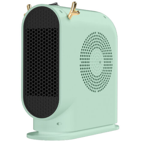 Calefactor auxiliar – Calefactor eléctrico de mesa con base estable  Calefactor con protección contra sobrecalentamiento para una calefacción segura en la oficina (verde)