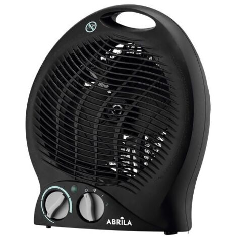 Calefactor Candil 2000W blanco o negro  2 potencias, 3 funciones, termostato regulable Negro  Negro